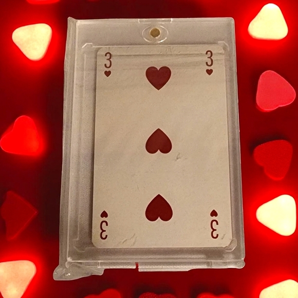 Louis Vuitton Accessories - Louis Vuitton 3 Of Hearts Playing Card